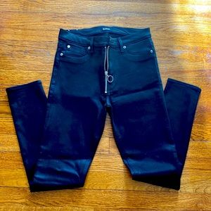 Hudson high waist Barbara NWOT size 29 black sheen